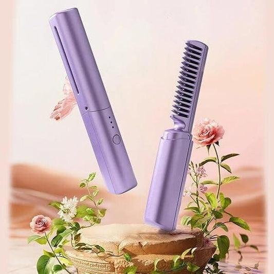 LuxeHeat™ Rechargeable Hot Comb – Salon-Smooth Hair, Anytime. Anywhere.